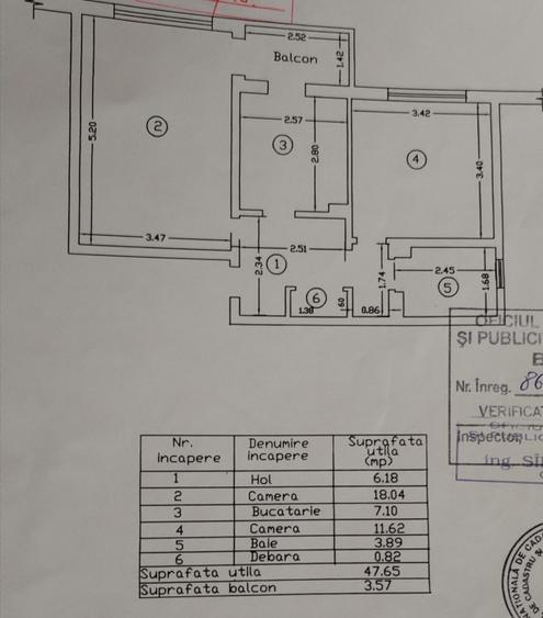 Apartament 2 camere confort 1 decomandat zona Radu Negru, renovat 2017