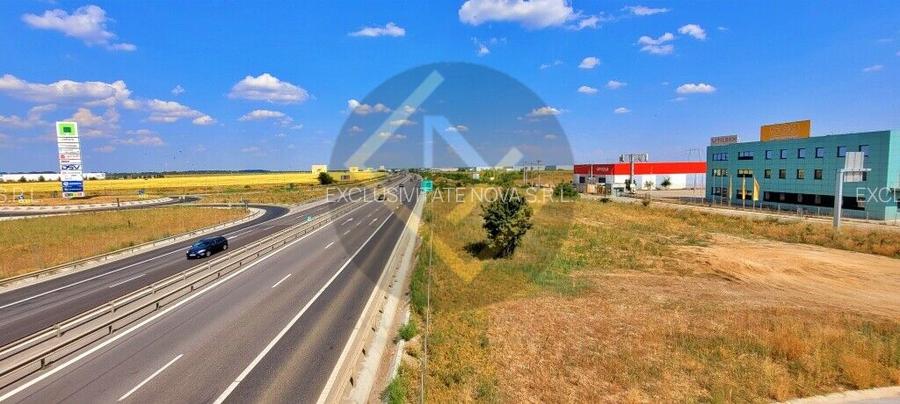 Autostrada A1 km23 acces A0 teren 20HA - 75HA Logistic MOBEXPERT utilitati