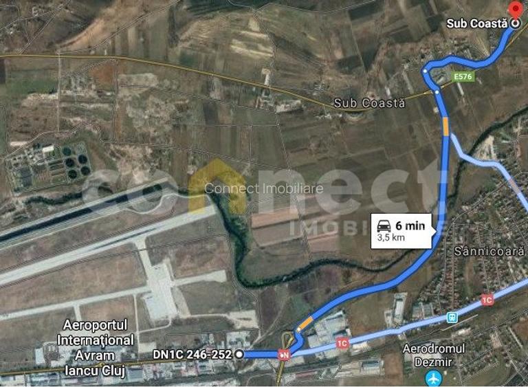 Vanzare teren pentru casa/duplex cu PUZ, la 6 min de Cluj-Napoca