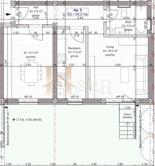 Apartament cu gradina proprie si bucatarie inchisa. Decomandat !