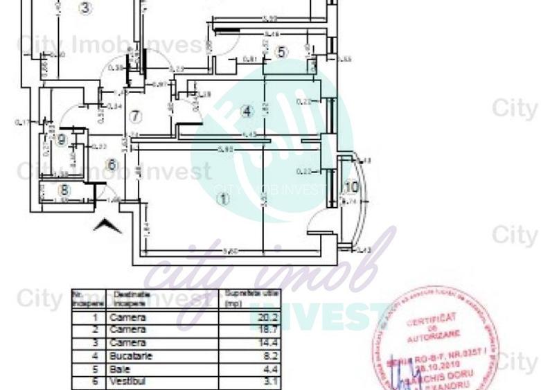 Apartament 3 camere | Matei Basarab – Udriște | 81 mp utili | Etaj 1 - 31