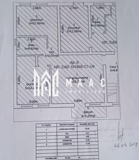 Apartament 3 camere | Etaj 1 | Decomandat | Baclon | Parcare