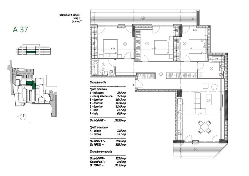 NEOFORT 42– METROU MUNCII 300m și PARC NAȚIONAL | BLOC 2026, 2 SCARI, 2 LIFTURI - 28