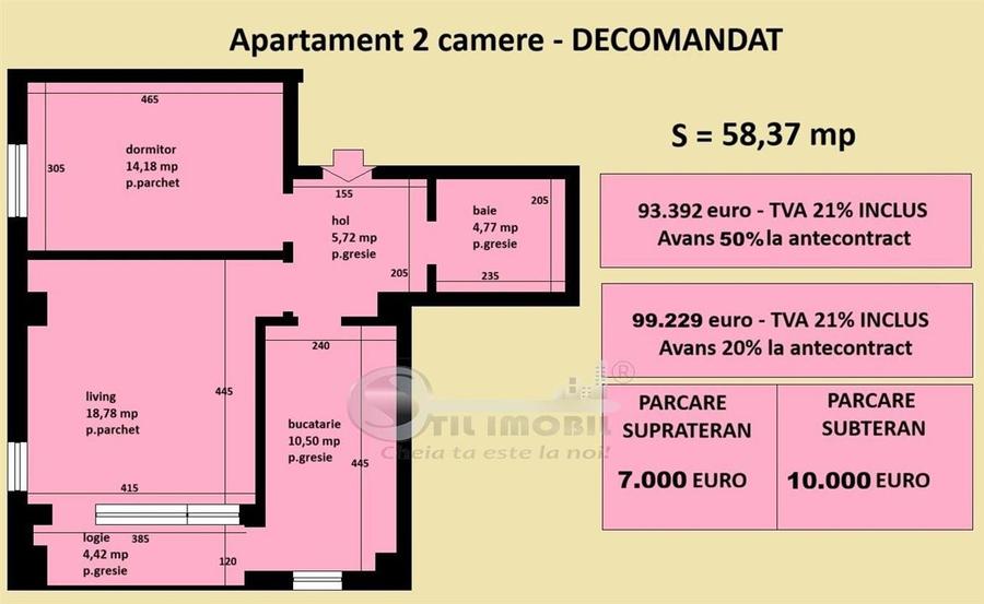 Apartament decomandat Cug Valea Adanca, bloc nou, cartier rezidential