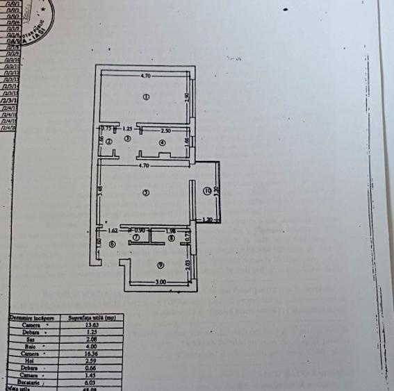 Apartament 2 camere-50mp-etaj 2-Podu Ros-Palas