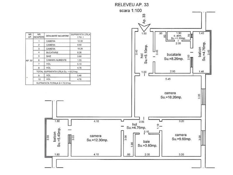 COMISION 0% APARTAMENT 3 CAMERE CU LIFT C. MARTIRILOR BLOC ANVELOPAT