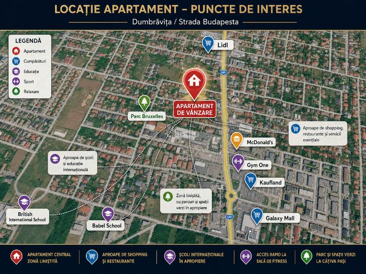 Apartament 3 camere | Vilă | Etaj+Mansardă  | 68mp | Dumbravița | Loc parcare - 2