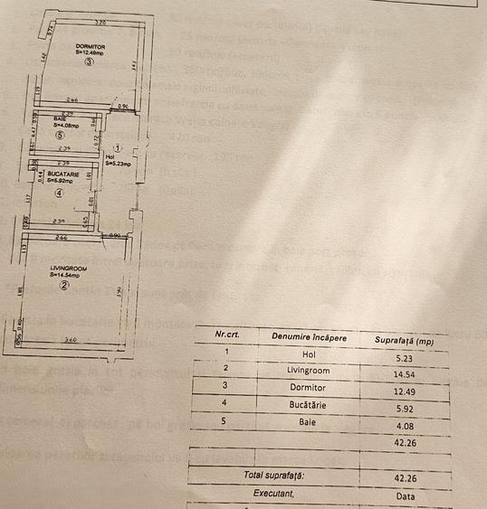 Apartament cochet cu 2 camere- imobil 2013