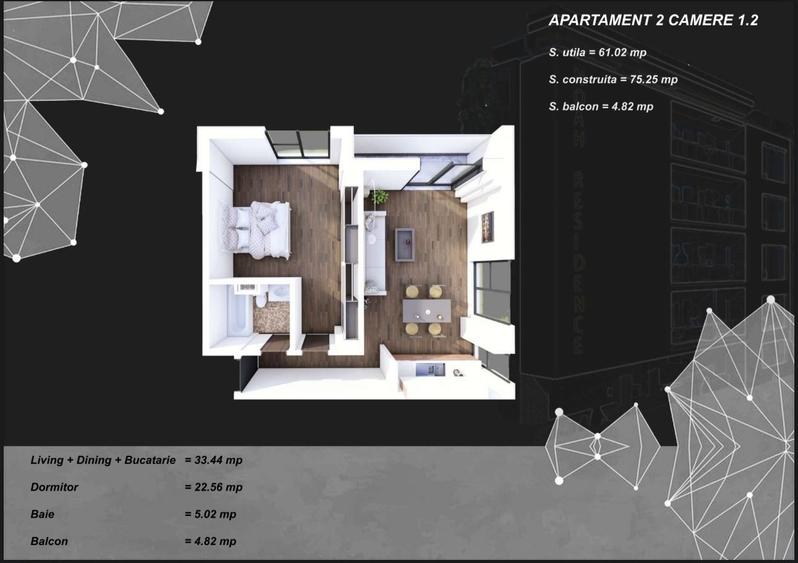 Apartament 2 camere zona Tomis Plus cu Incalzire in Pardoseala