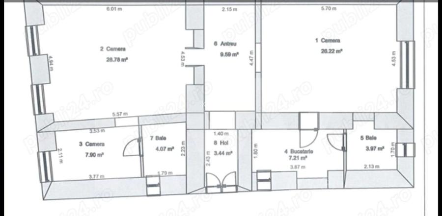 Apartament pentru inchiriere , ultracentral-centrul istoric ,mobilat si utilat - 10