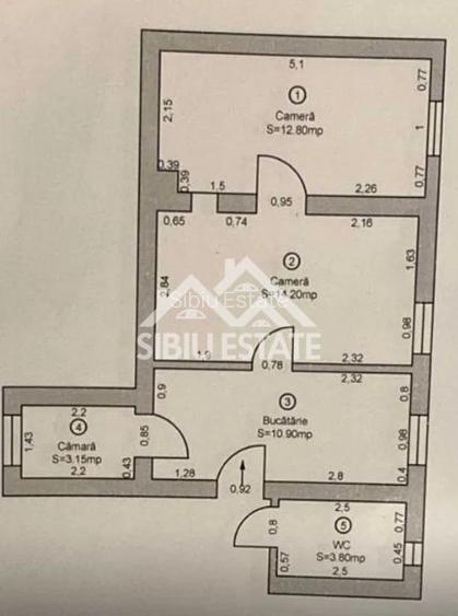 Apartament la casă, 2 camere | Zona Strada 9 Mai – Constituției - 7