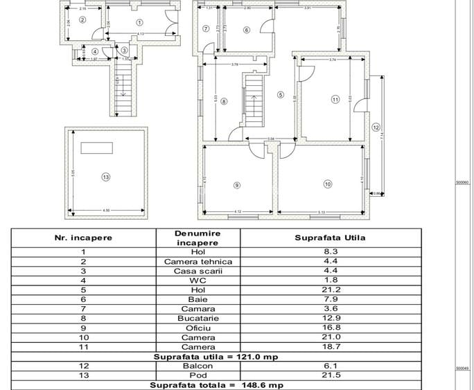 CASĂ TIP DUPLEX CU TEREN DE 175 MP | 121 MP UTILI | 2 LOCURI PARCARE - 1