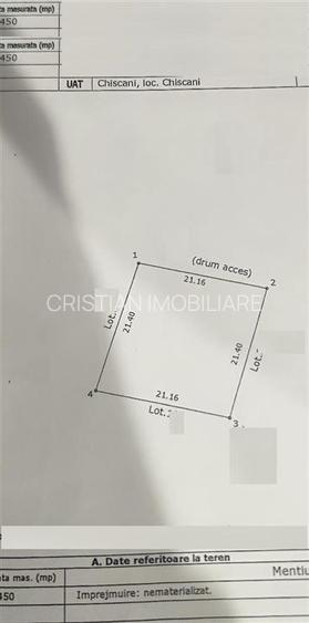 Doua terenuri intravilan de cate 450 mp, deschidere de 20m - 3