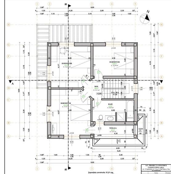 Casă individuală 120mp utili, 400mp teren, Construcție 2025