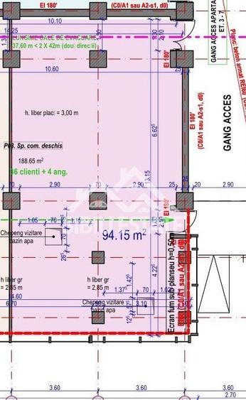 Spatiu comercial vitrine, vad stradal