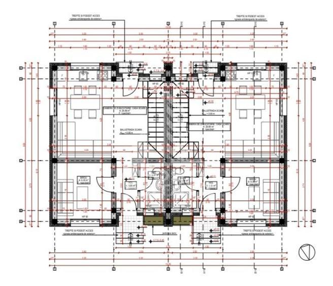 Jumatate de duplex,4 camere si 2 bai,Giarmata la stadiul de proiect