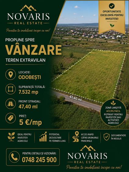 Teren extravilan de vânzare DN2D ( Soseaua Vrancei )