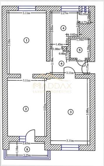 Inchiriere 3 camere Floreasca/Nemobilat/Parter/Pretabil firma/Centrala - 5