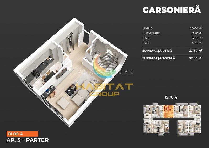 Garsoniera la parter, Popesti leordeni zona metrou - 2