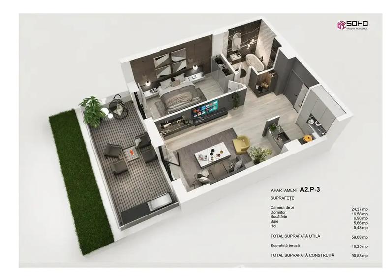 Apartament 2 camere