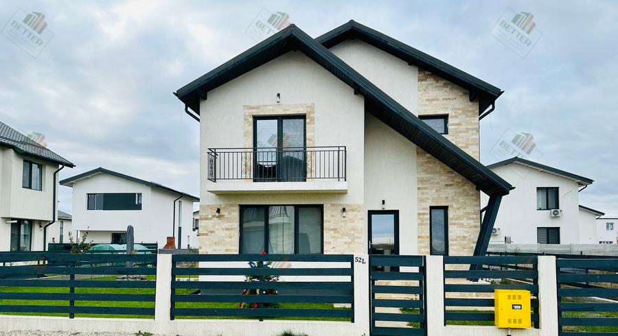 Casa modernă 4 camere de vânzare în Berceni, Ilfov – gata de mutare, Asfalt