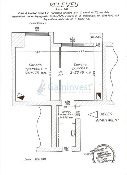 Apartament cu 2 camere de vanzare in Oradea, zona Centrala