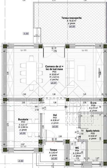 Casa tip duplex, 120 mpu, predare la alb, Selimbar