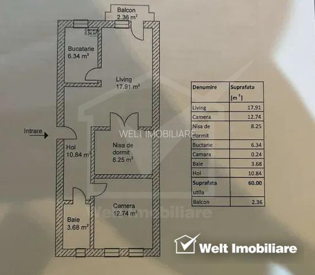 Apartament cu 3 camere / bloc nou / cart. Gheorgheni /zona Brancusi - 8