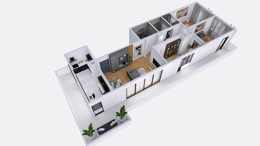 Dezvoltator, Tomis Plus, Palazu Mare, Elvila Apartament 4 camere