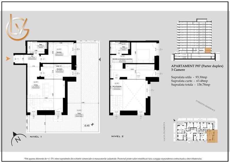 Apartament 3 camere tip duplex, gata de mutare, pe malul lacului Plumbuita