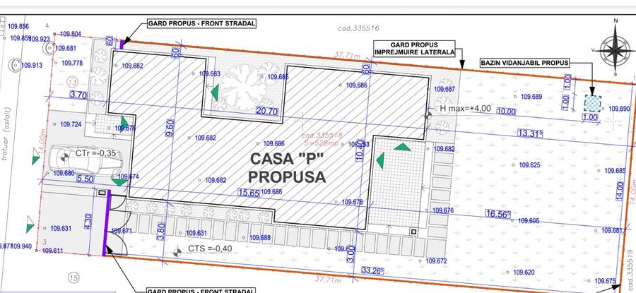 Vila moderna parter. 4 camere, eficienta energetic Via Carmina Arad, comision 0