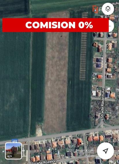 COMISION 0% Teren intravilan pentru case/duplexuri - 610 mp - Sanandrei