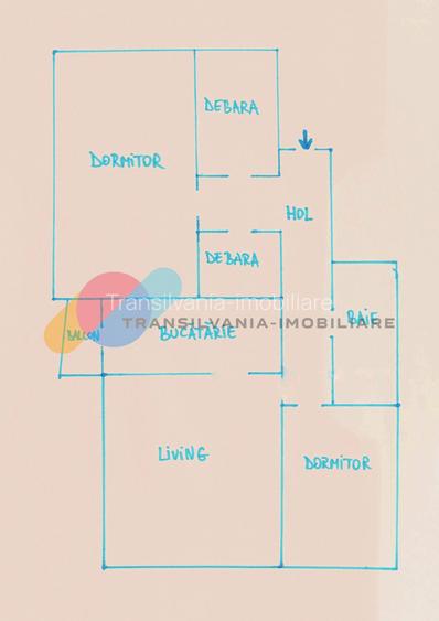 Apartament 4 camere, 65 mp, Manastur - 11