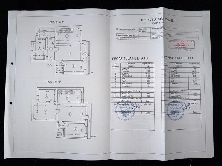 Duplex 5 camere cu scara interioara