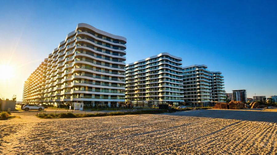 Apartament premium 2 camere, pe plaja , Casa Del Mar, loc parcare langa scara.