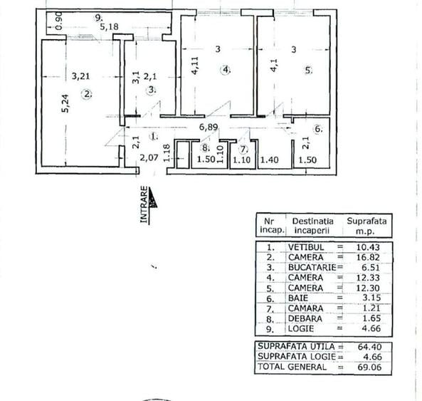 Apartament 3 camere Colentina / Doamna Ghica