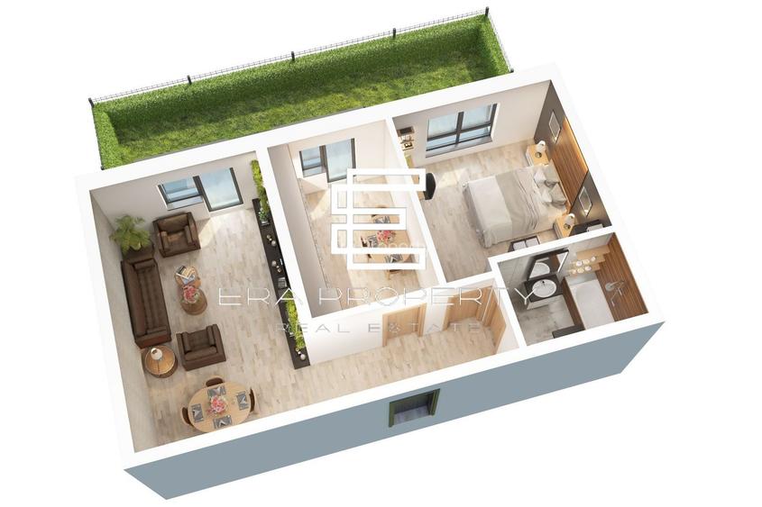 Apartament 2 camere, 56 mp   Doamna Stanca, Selimbar - 3