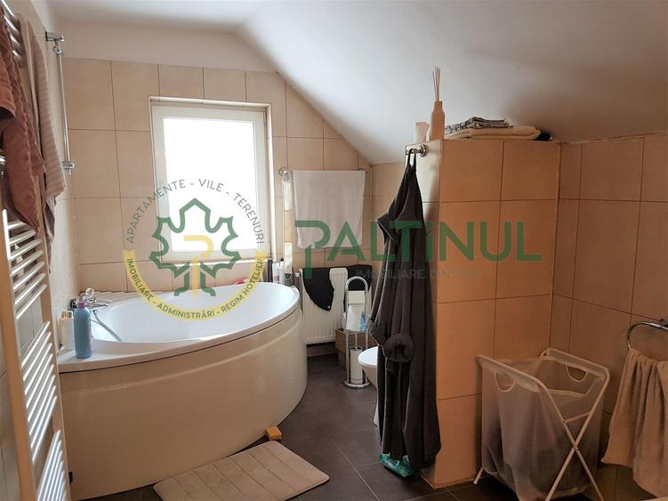 Vila Șelimbăr – 700 mp teren, jacuzzi, semineu, front stradal 30 ml