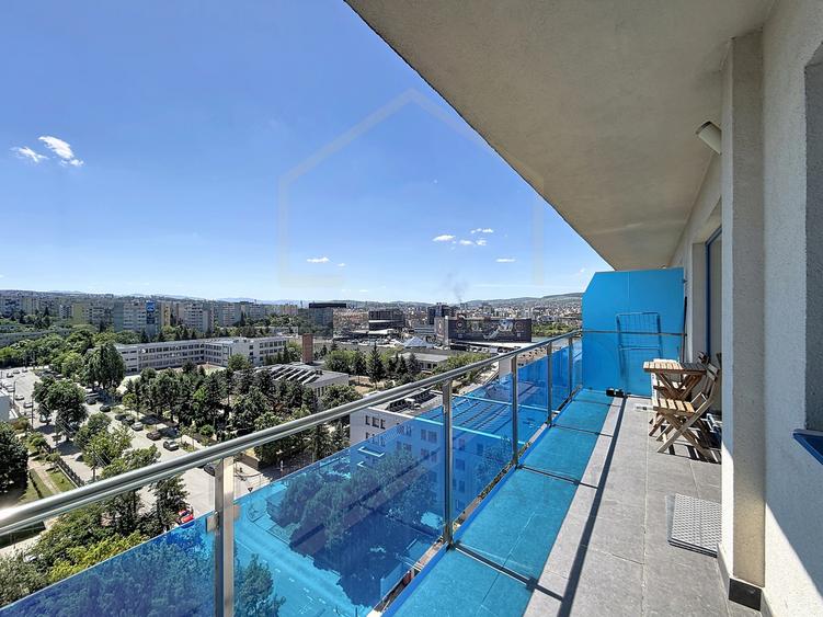Apartament 2 camere in bloc nou, terasa 9 mp, garaj, zona Iulius Mall