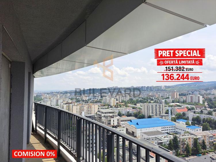 Comision 0. Apartament 2 camere + balcon 7 mp bloc nou cu CF!
