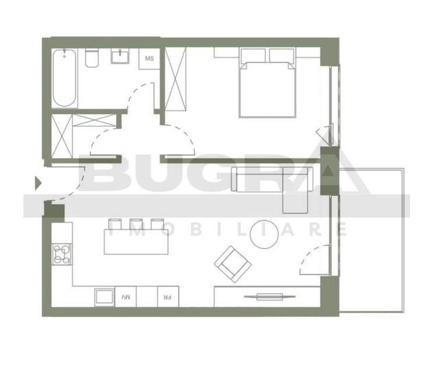 Apartament 2 camere 55 mp, imobil nou, Era Hexagon