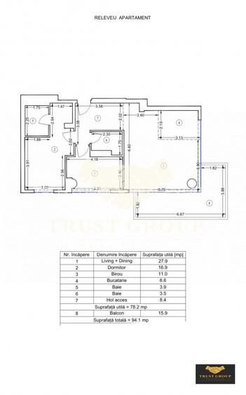 Apartament 3 camere Upsite | Loc de parcare | Boxa | Terasa 16mp - 1