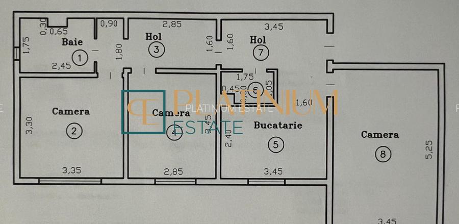 P4893 Apartament 3 Camere DECOMANDAT | 2 Băi | Zona Girocului | CENTRALA PROPRIE - 2