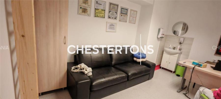 Apartament 3 camere pretabil cabinet medical / salon / birou. Mobilat, utilat in
