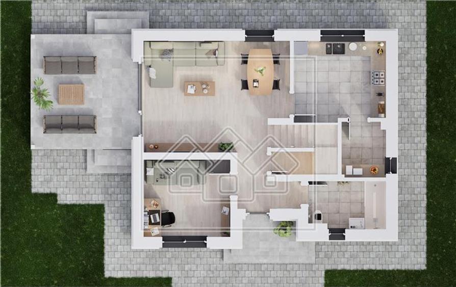 Casa individuala cu 5 camere, teren 469 mp - Allegra Residence