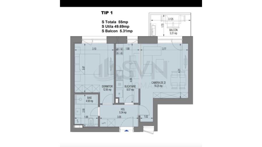 REA1024937 Apartament 2 Camere I Nusco I Faza 2