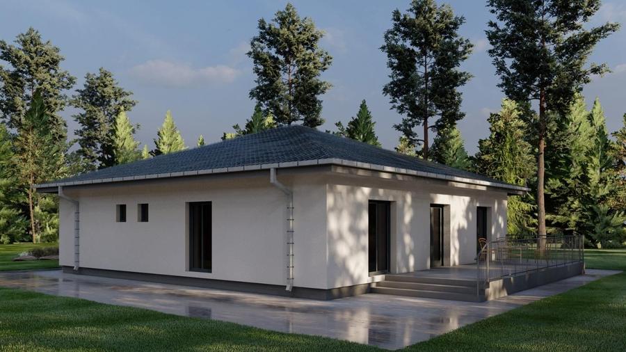 Casă nouă NZEB în Arad – Poltura | 150 mp construiți | Teren 539 mp | Proiect Ak