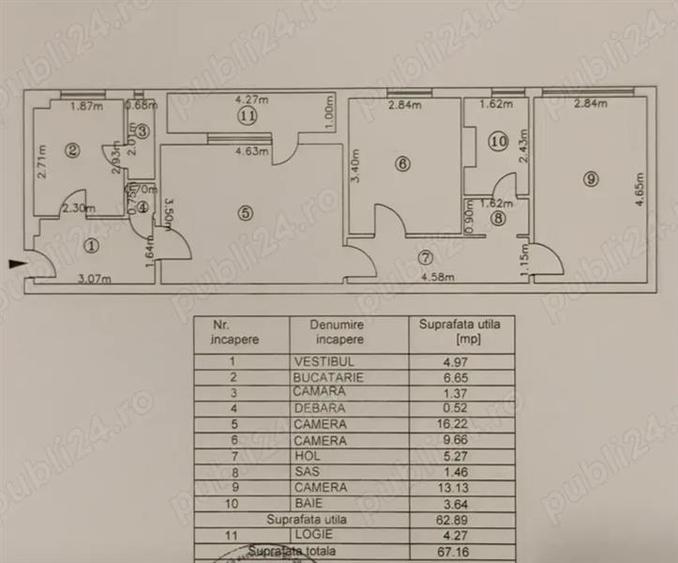 Vanzare Apartament 3 Camere Semidecomandat Berceni-Covasna