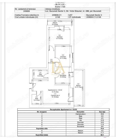 Apartament 3 camere Bloc 2025 74 mp|Metrou la 3 min Finisaje Premium