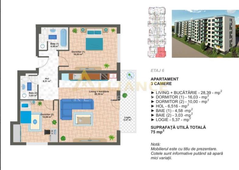 Apartament 3 camere 2 bai - Metrou Ap Patriei || Ultimele Disponibilitati